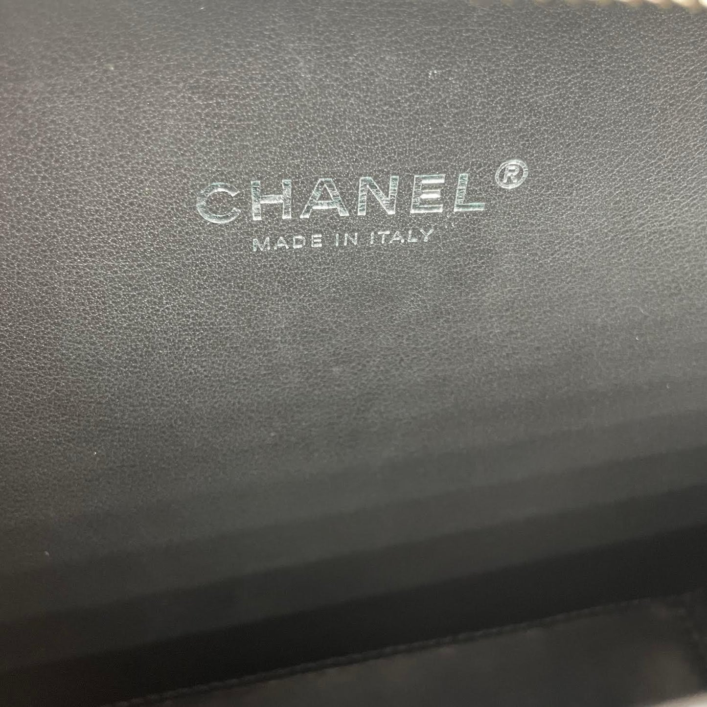 CHANEL Incognito CC Filigree Vanity Lambskin Shoulder Bag So Black