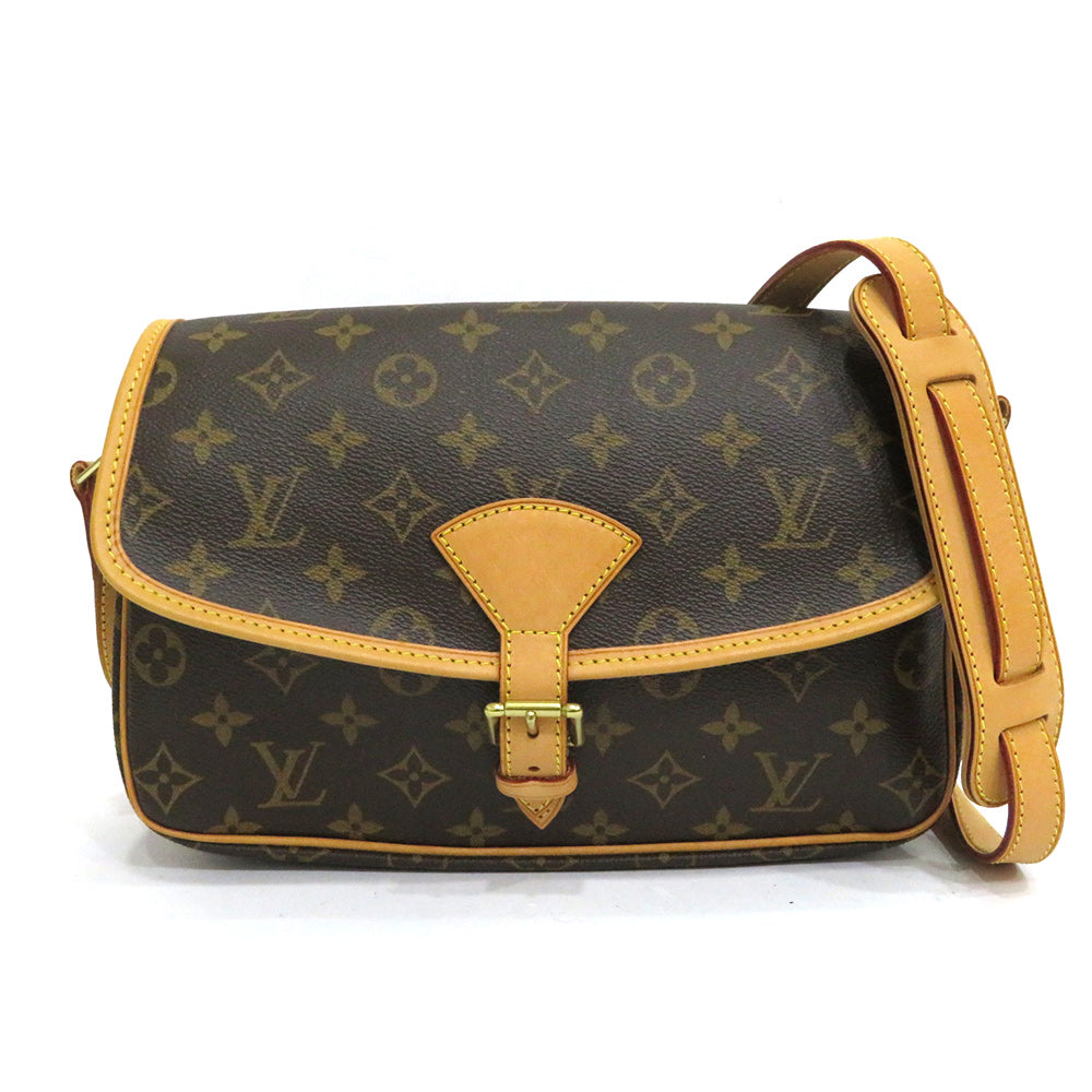 Louis Vuitton Sologne Monogram Shoulder Bag Brown