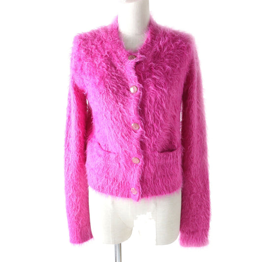 Gucci GG Embroidery Logo Button Cardigan Pink S