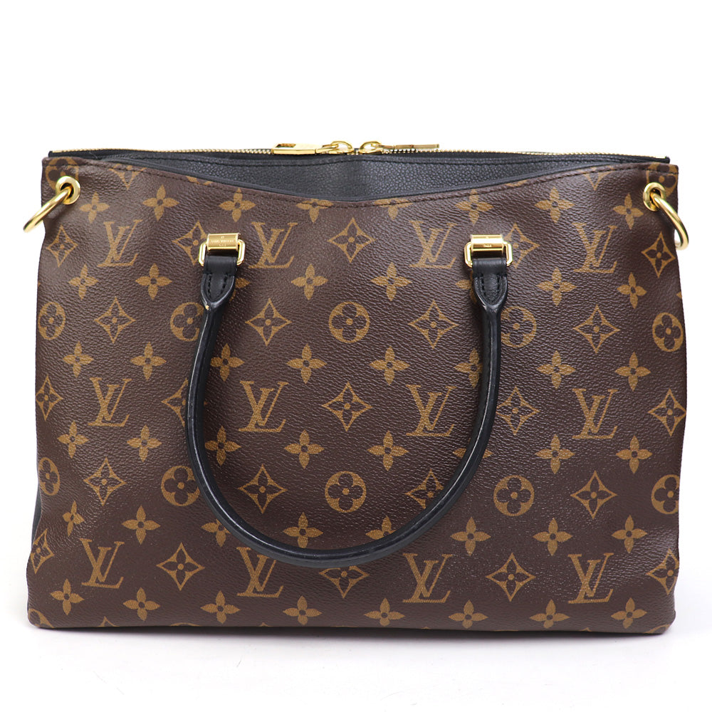 Louis Vuitton Pallas Monogram Noir Grain Calf 2way Tote Bag