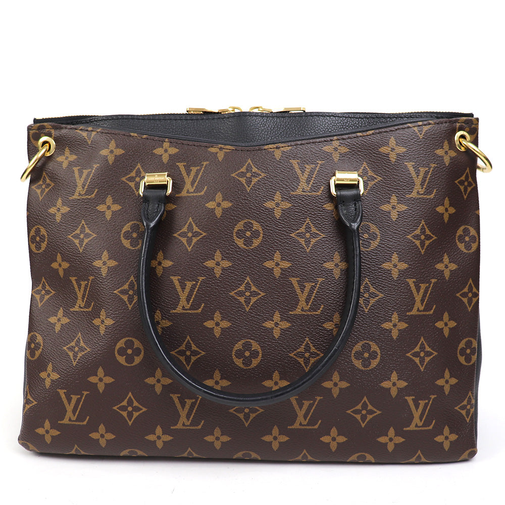 Louis Vuitton Pallas Monogram Noir Grain Calf 2way Tote Bag