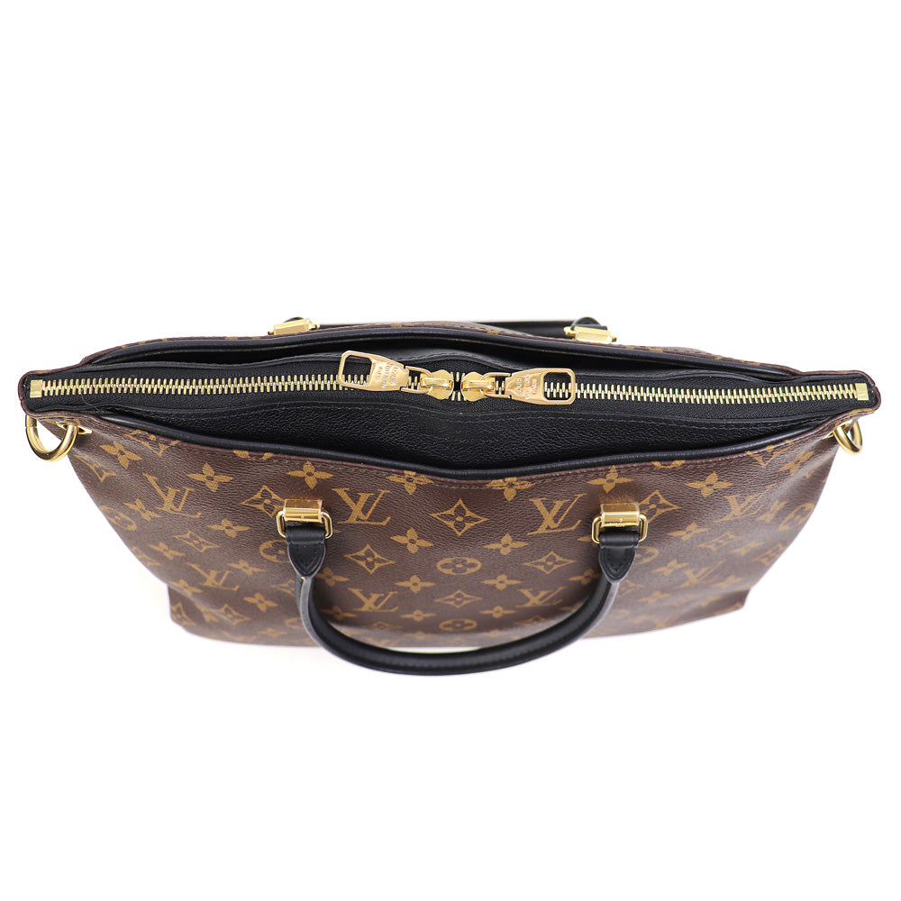 Louis Vuitton Pallas Monogram Noir Grain Calf 2way Tote Bag