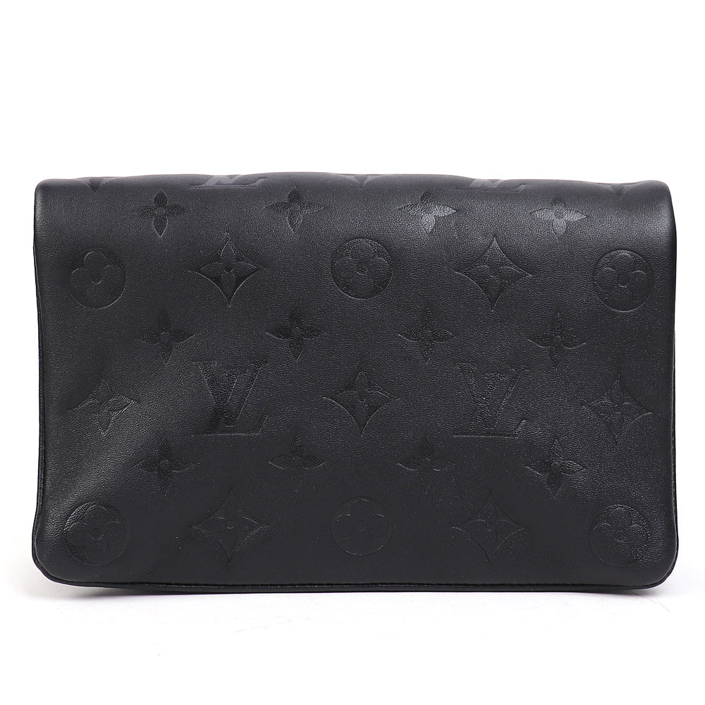 Louis Vuitton Pochette Coussin Monogram Embossed Lambskin Chain Shoulder Bag
