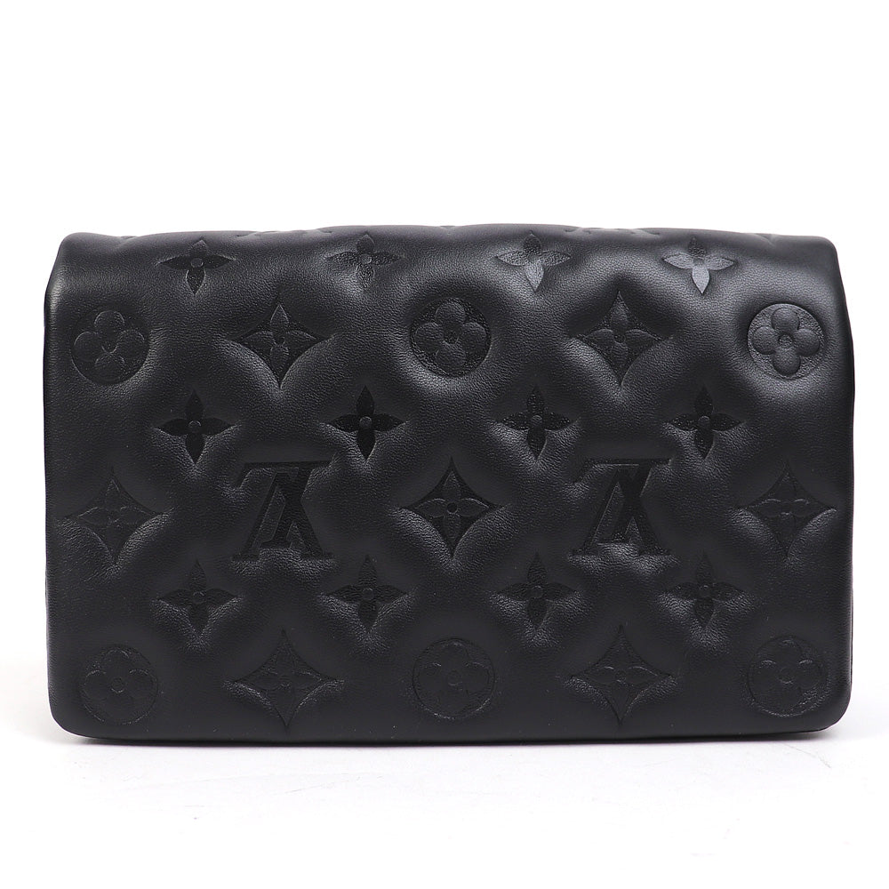 Louis Vuitton Pochette Coussin Monogram Embossed Lambskin Chain Shoulder Bag