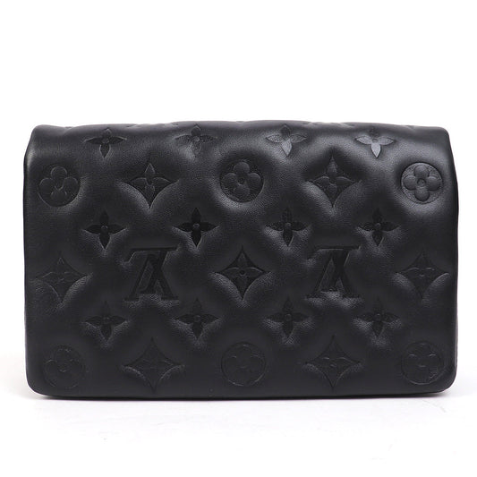 Louis Vuitton Pochette Coussin Monogram Embossed Lambskin Chain Shoulder Bag