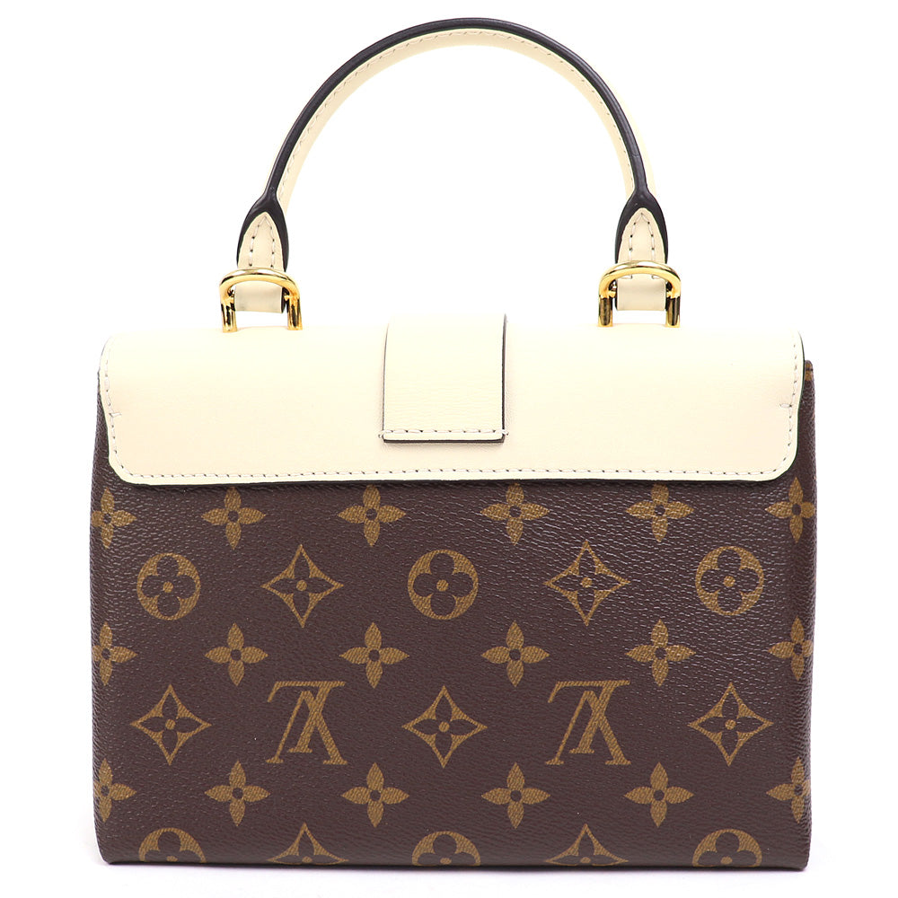 Louis Vuitton Locky BB Monogram Creme Shoulder Bag Leather