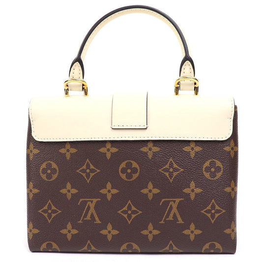 Louis Vuitton Locky BB Monogram Creme Shoulder Bag Leather
