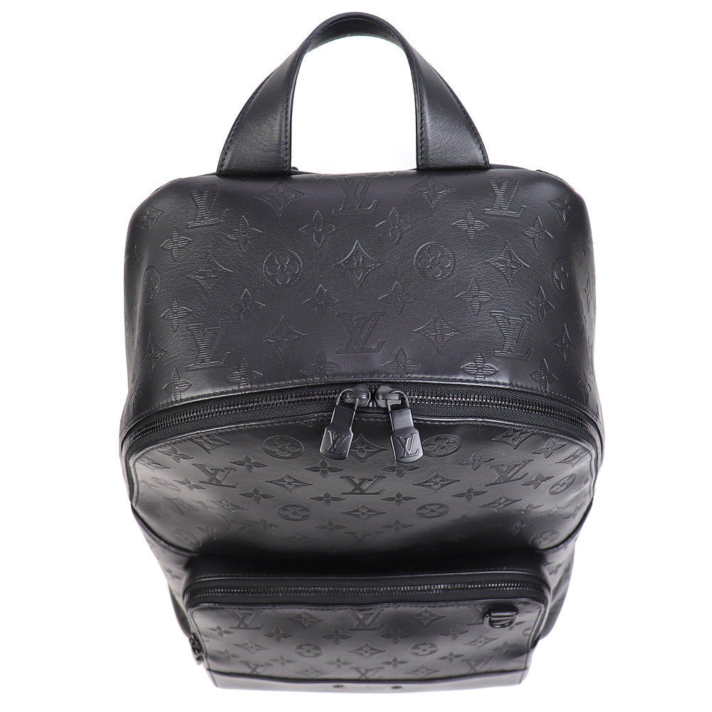 Louis Vuitton Racer Backpack Monogram Shadow Rucksack Daybag Black