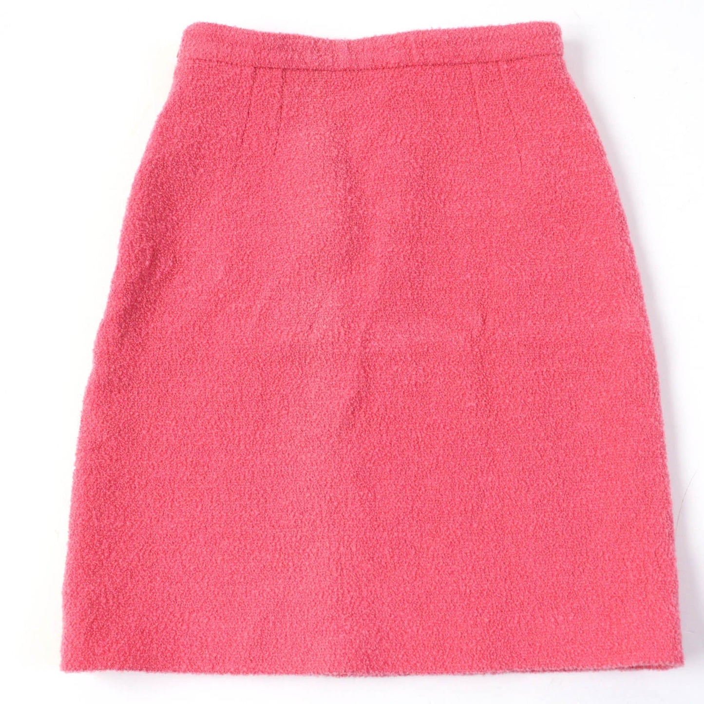 GUCCI Wool Nylon Tweed A-line Skirt Pink 36