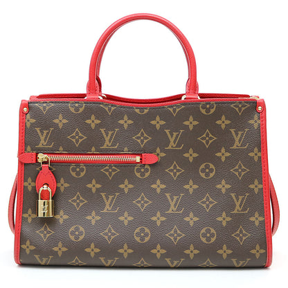 Louis Vuitton Popincourt PM Monogram Rouge Grain Calf Tote Bag