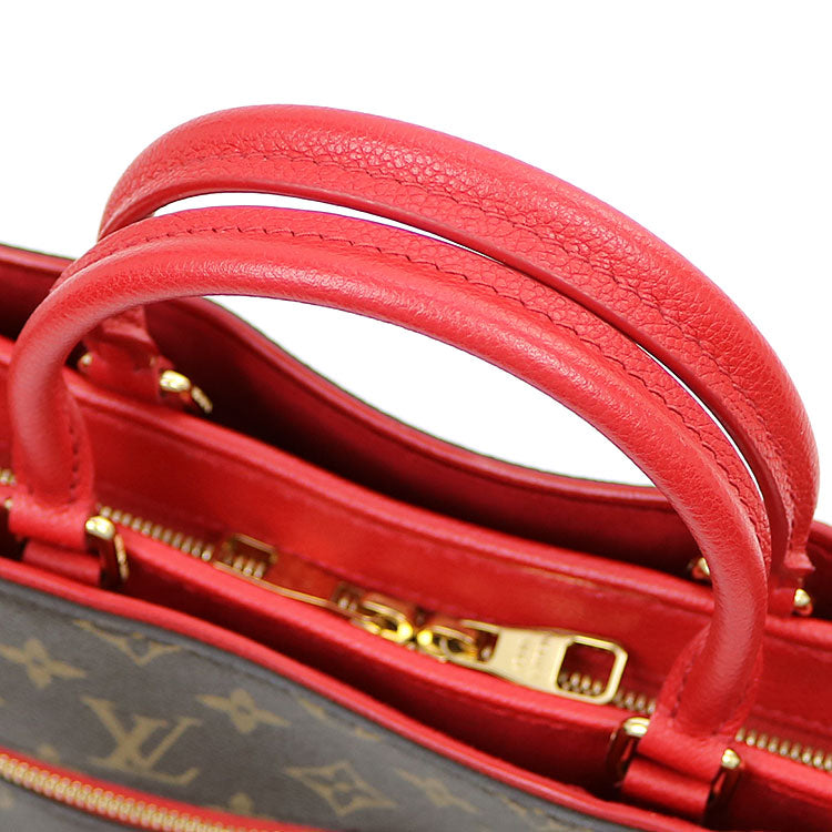 Louis Vuitton Popincourt PM Monogram Rouge Grain Calf Tote Bag