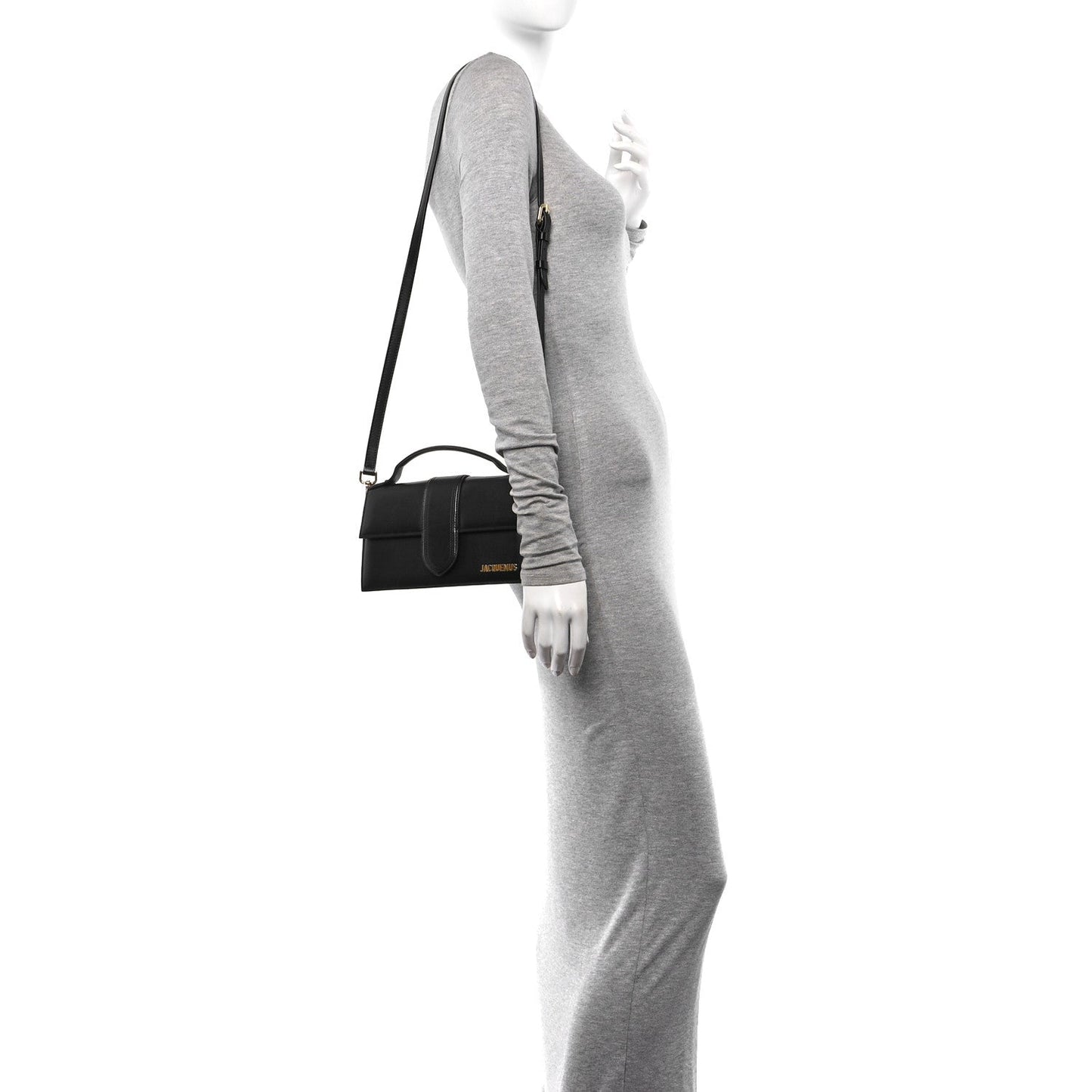 Jacquemus Smooth Calfskin Le Grand Bambino Black