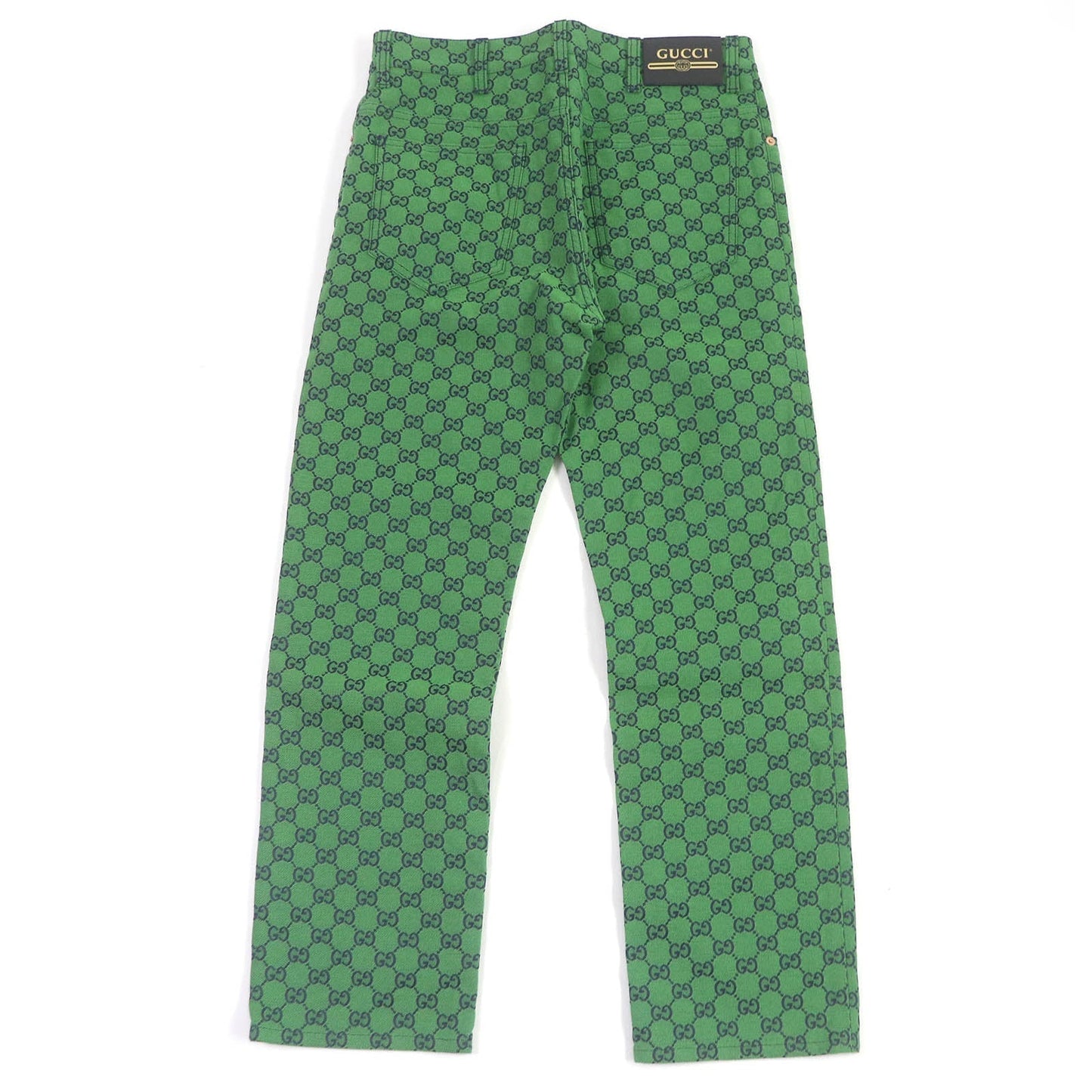 Gucci GG jacquard cotton polyurethane leather bottoms