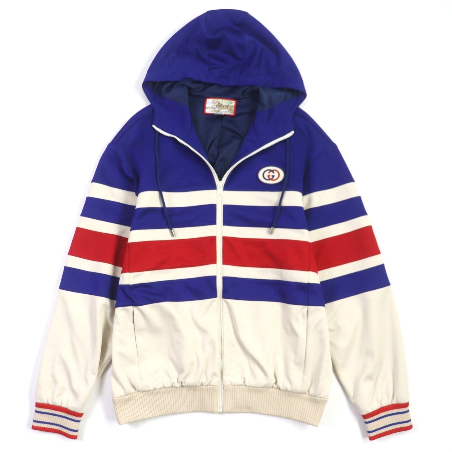 Gucci XS Embroidered Zip-Up Hoodie Jacket