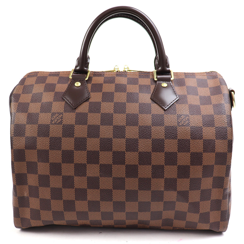Louis Vuitton Speedy Bandouliere 30 Damier Ebene Shoulder Bag