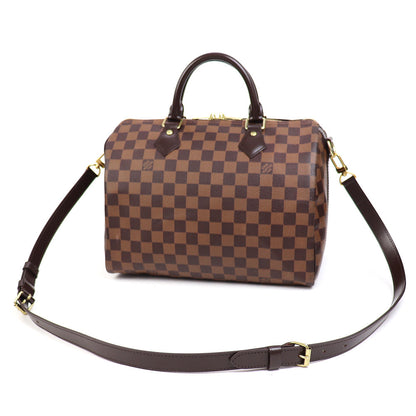 Louis Vuitton Speedy Bandouliere 30 Damier Ebene Shoulder Bag