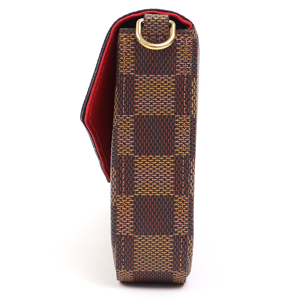 Louis Vuitton Pochette Felicie Damier 2way Chain Wallet Shoulder Bag