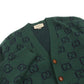 Gucci Wool GG Jacquard Cardigan XS Green