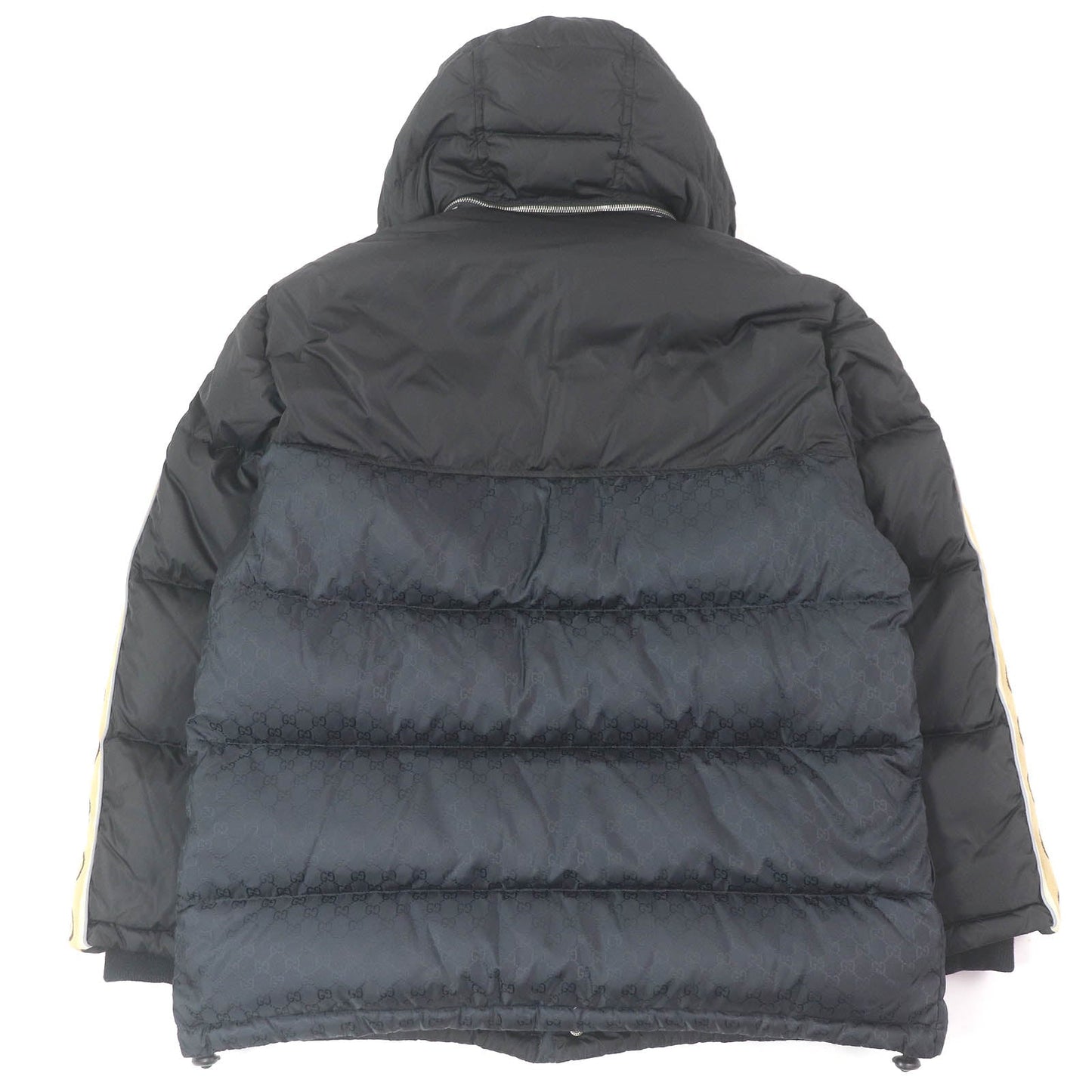 Gucci GG Jacquard Nylon Wool Down Coat