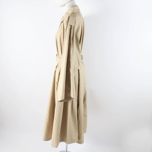 GUCCI Women's Trench Coat, Cotton Nylon, Beige
