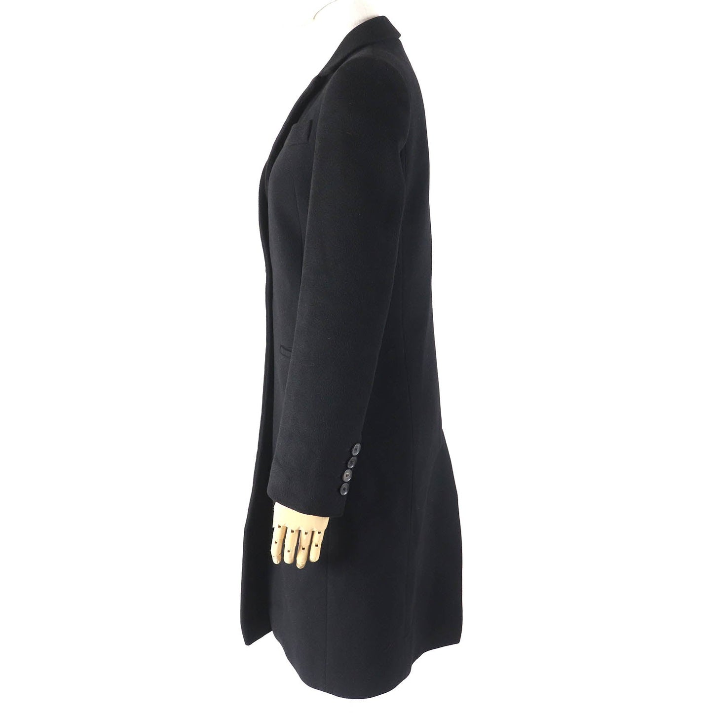 Gucci Wool Chester Coat Black 36 Women