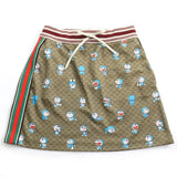 Gucci Doraemon GG Trapezoid Skirt Brown S
