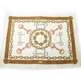 Gucci Stall Animal Pattern Horsebit Cotton Large Shawl