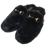 Gucci Horsebit Fur Leather Mule