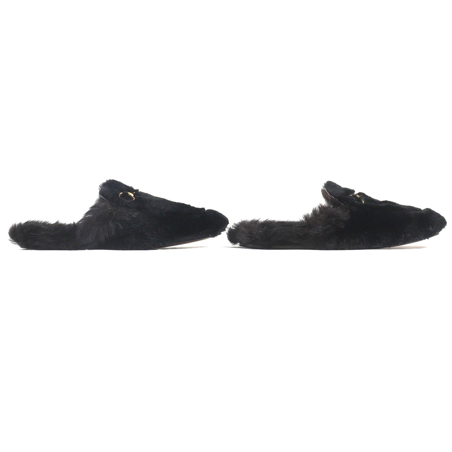 Gucci Horsebit Fur Leather Mule