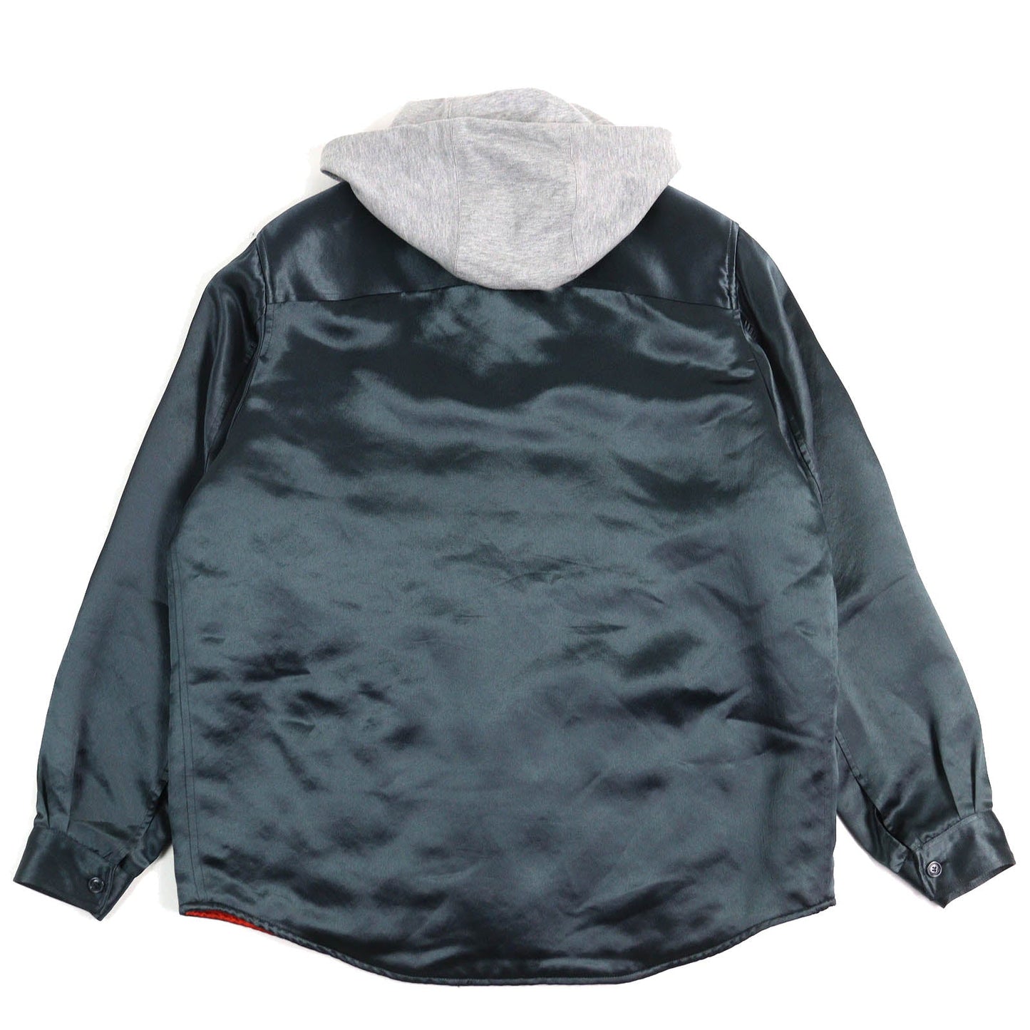 Gucci WORLD WIDE Logo patch acetate cotton shirt jacket