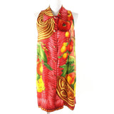 Gucci Tom Ford logo fruit print silk sleeveless shirt