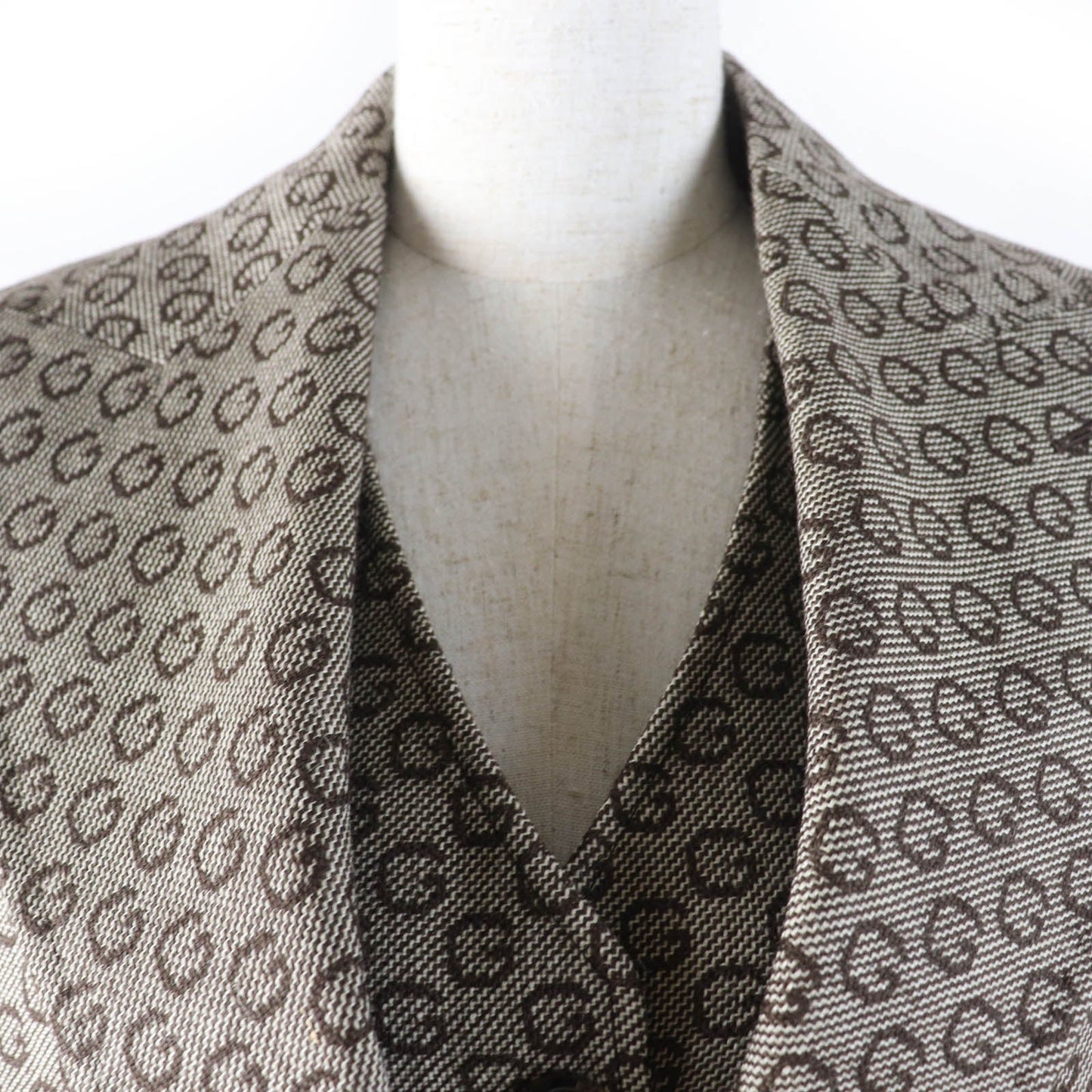Gucci Logo Pattern Wool Rayon 2way Set