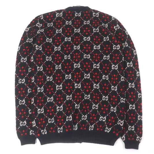 Gucci GG Diamond Argyle Alpaca Wool Cardigan