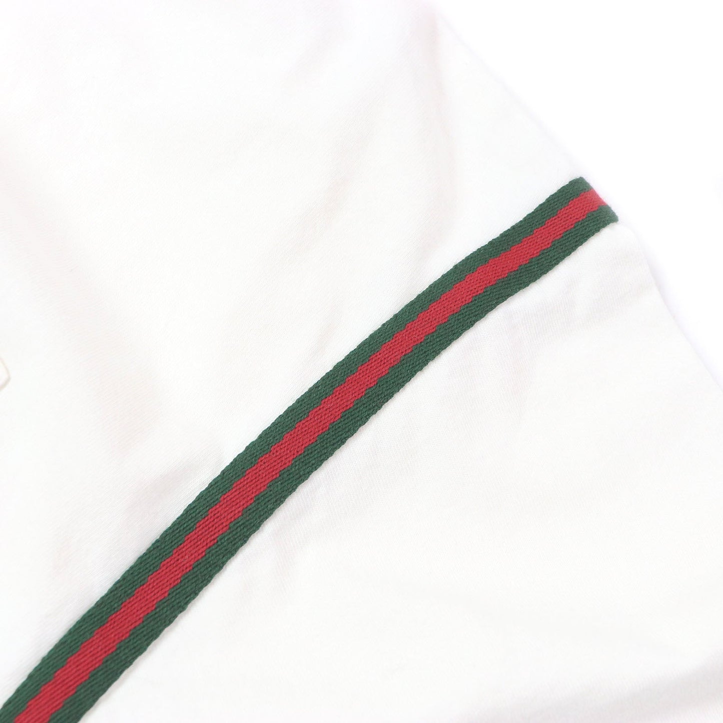 Gucci Web line logo embroidery cotton wool long-sleeved T-shirt