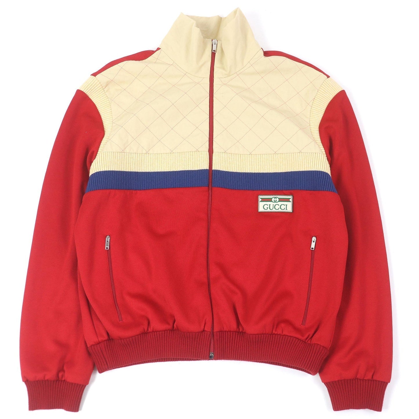Gucci Logo patch line design polyester cotton jacket