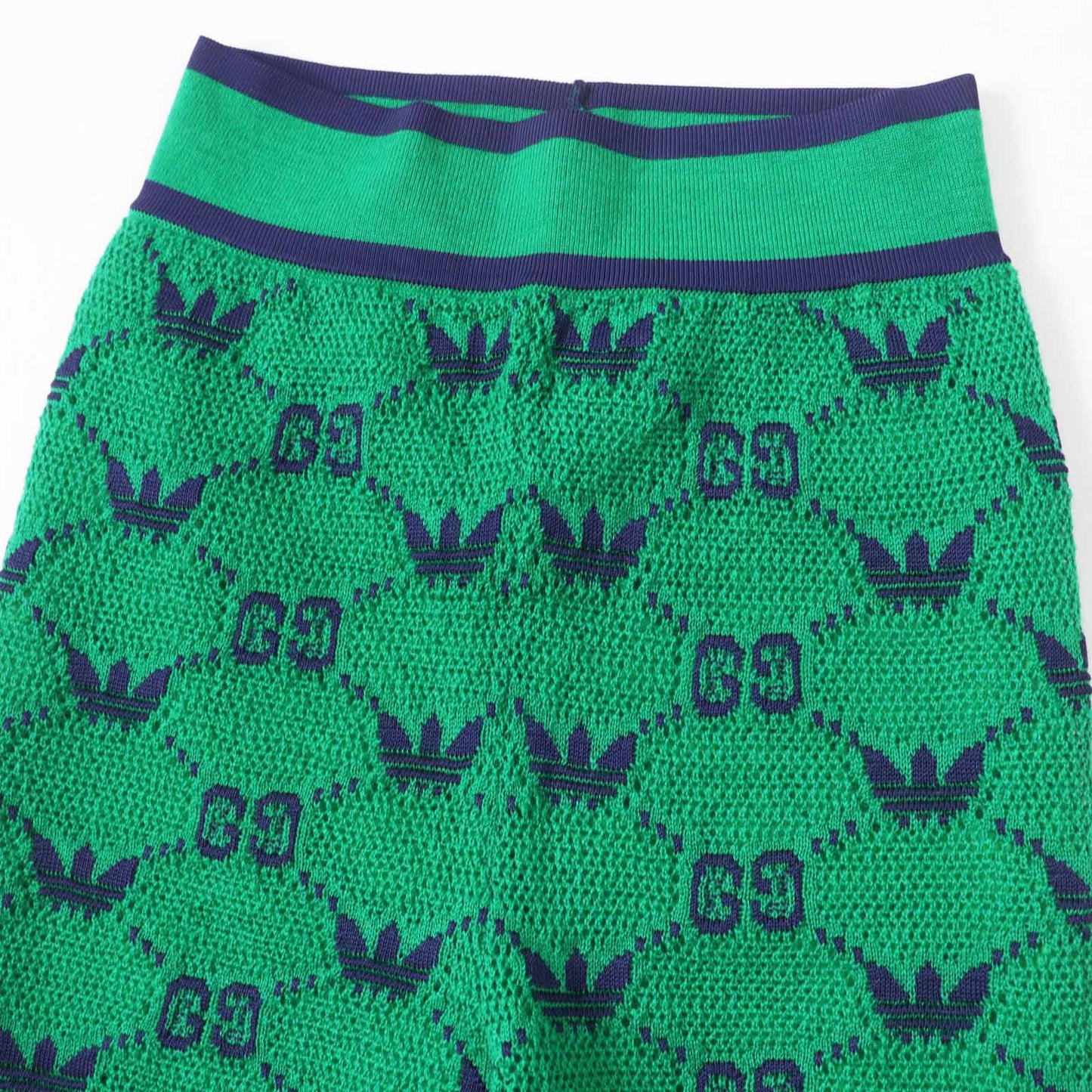 Gucci×adidas GG Trefoil wool jacquard wool rayon pants