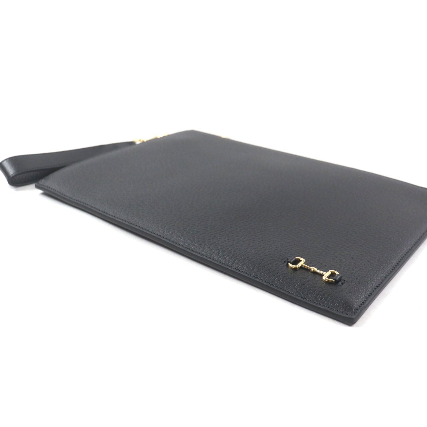 Gucci Horsebit Leather Clutch Bag