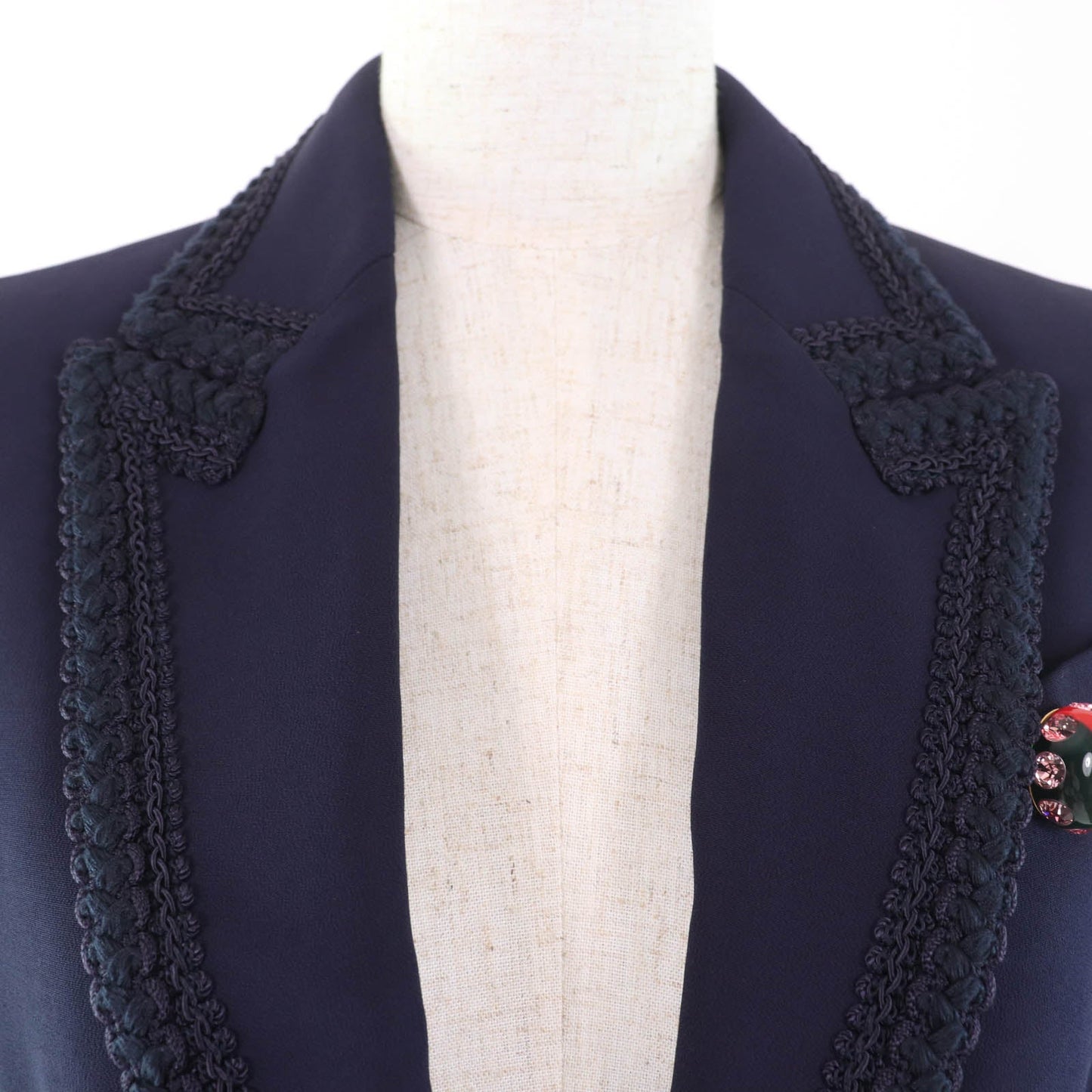 Gucci Interlocking G pin charm Tailored Jacket Rayon Jacket
