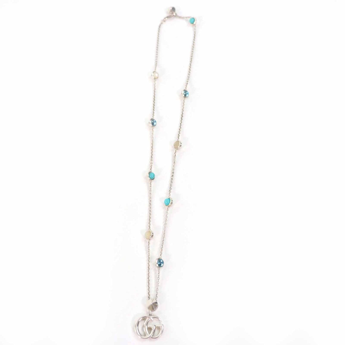 Gucci Double G Mother of Pearl AG925 Necklace