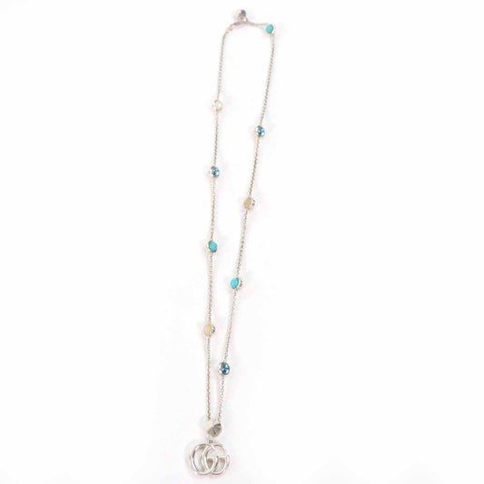 Gucci Double G Mother of Pearl AG925 Necklace