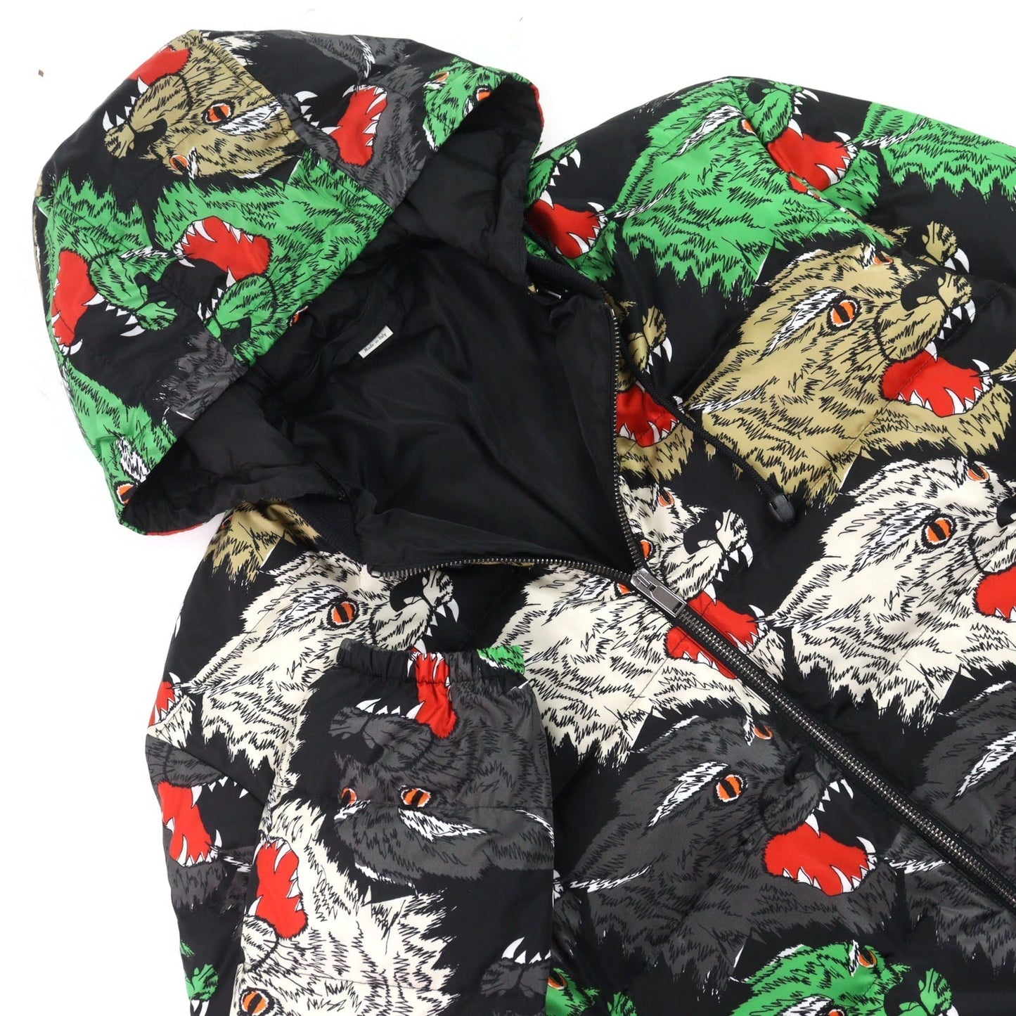Gucci Panther Down Jacket Nylon Down Jacket
