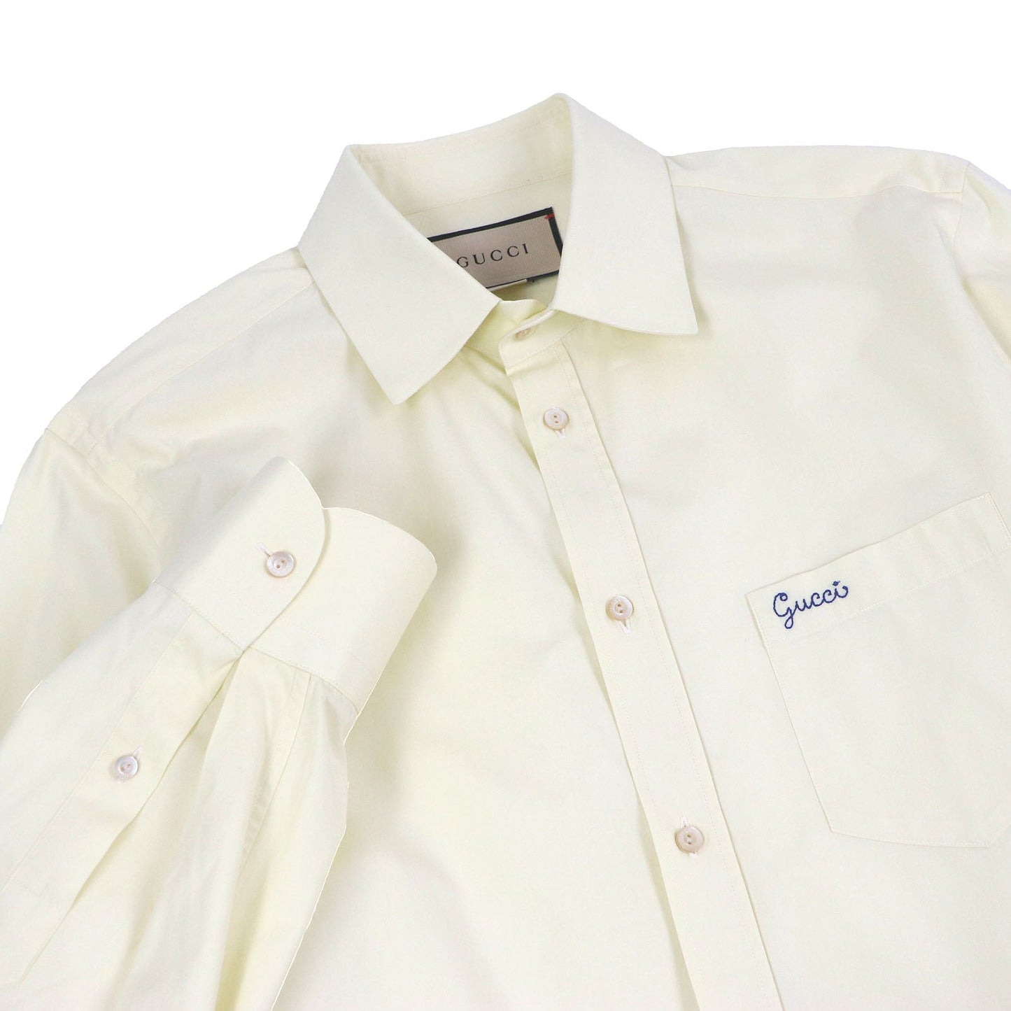Gucci Logo embroidery Cotton Shirt