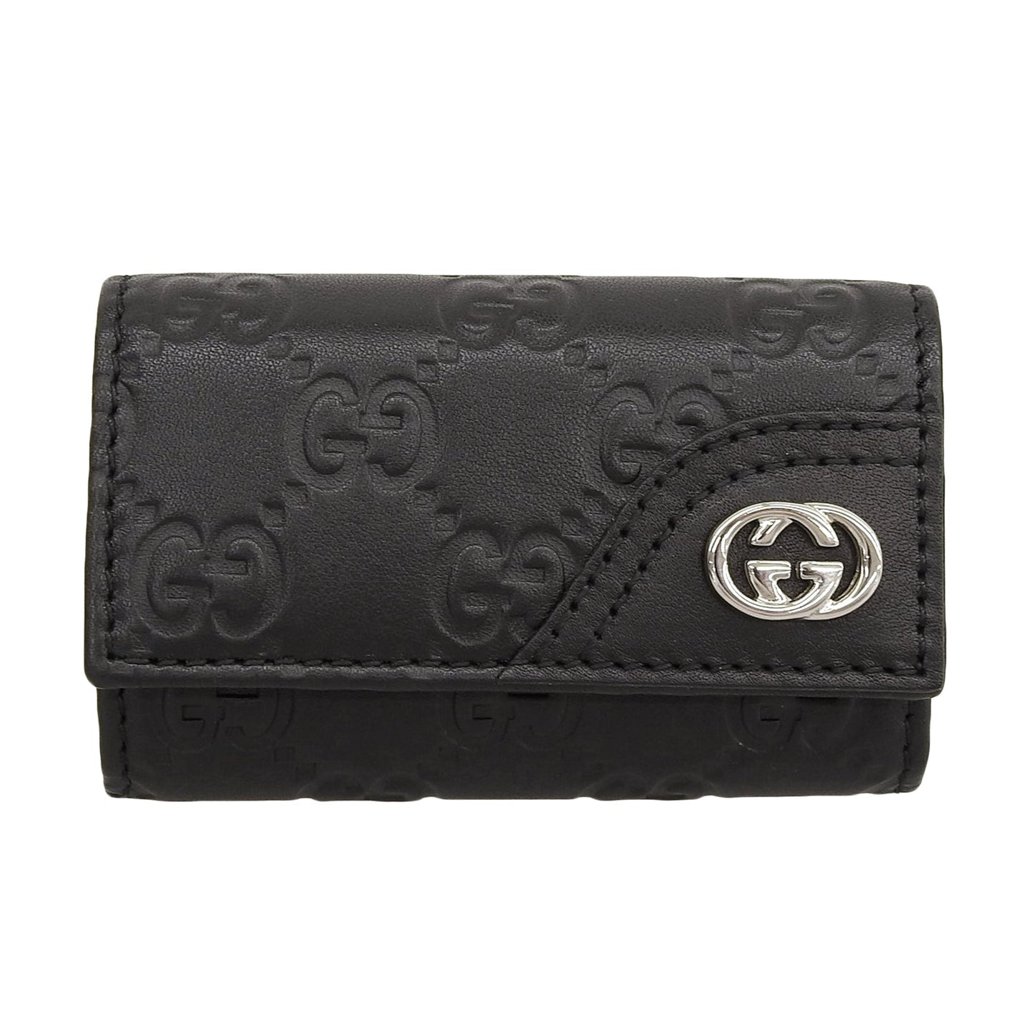 Gucci Guccissima Leather Key Holder
