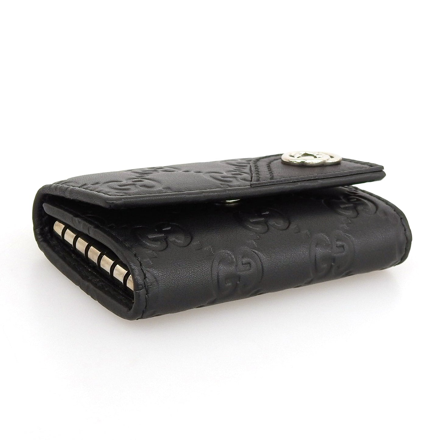 Gucci Guccissima Leather Key Holder