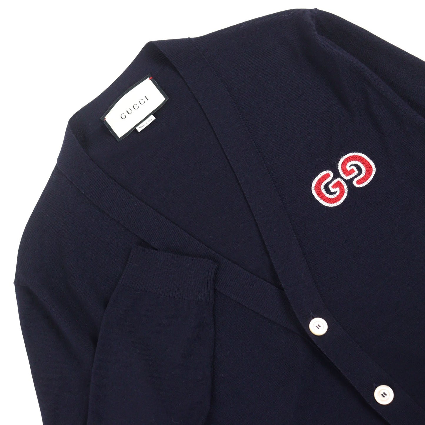Gucci GG embroidery Wool Cardigan