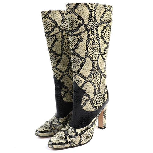 Gucci Python Pattern Leather Boots