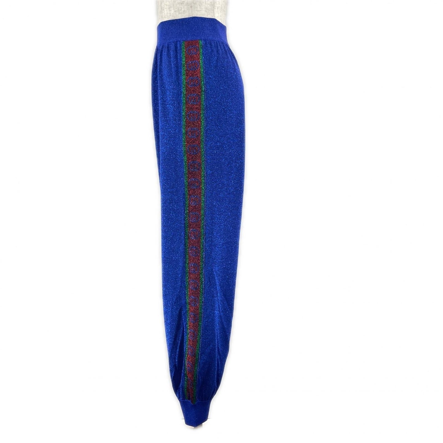 Gucci Interlocking G Web Line Lam Wool Pants