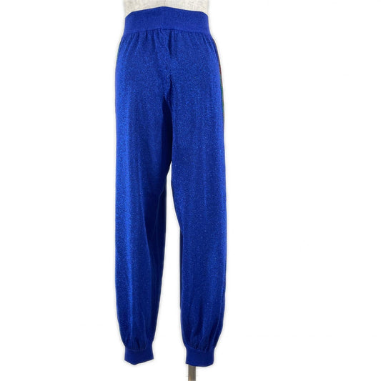 Gucci Interlocking G Web Line Lam Wool Pants