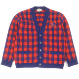 Gucci Check Pattern Wool Cardigan