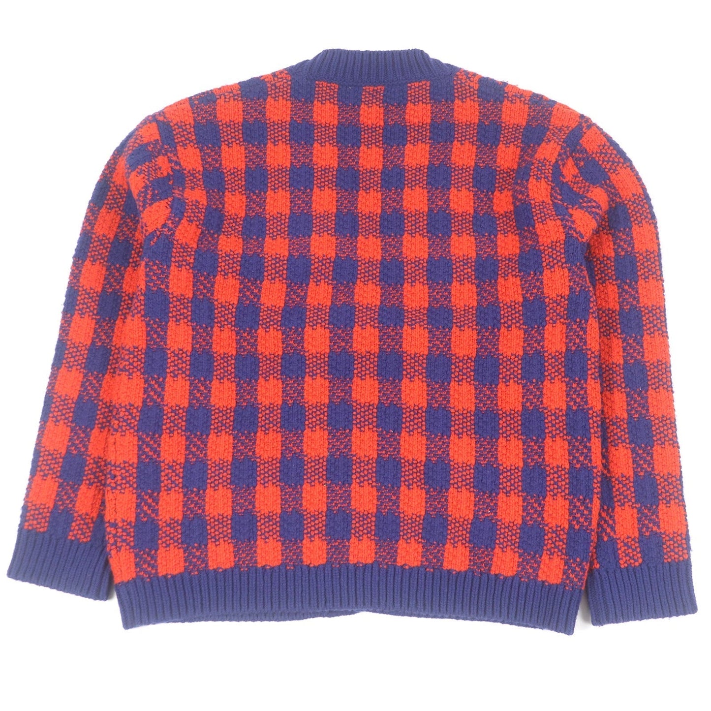 Gucci Check Pattern Wool Cardigan